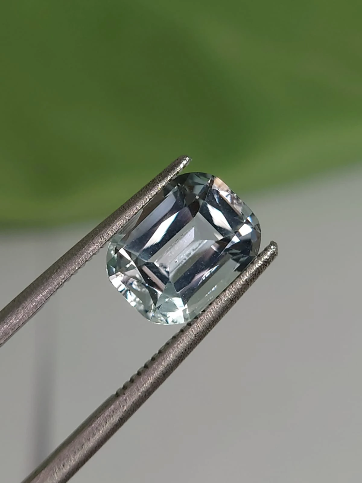 2.10ct Natural Aquamarine  Cushion Cut From Nigeria — view 3